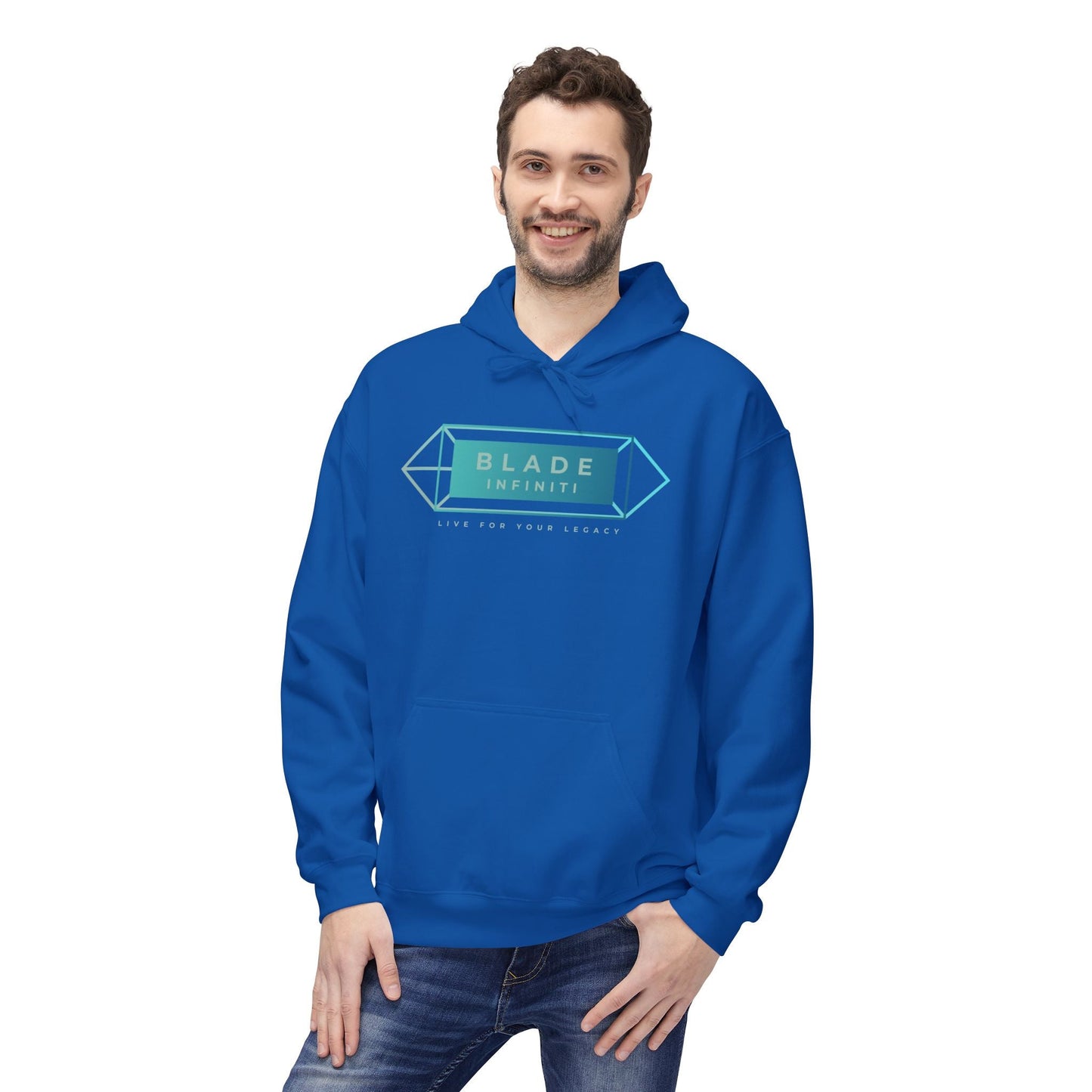Cupid's Bow Blue + Arrow - Love, Infiniti Hoodie