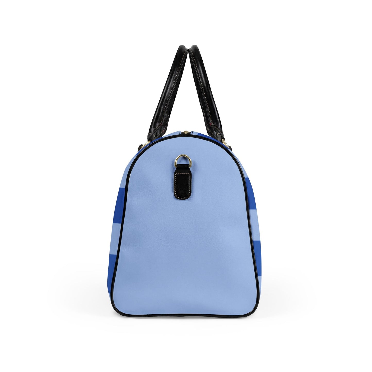 California Love Leather Travel Bag — Blue Monochrome Weekender Duffle