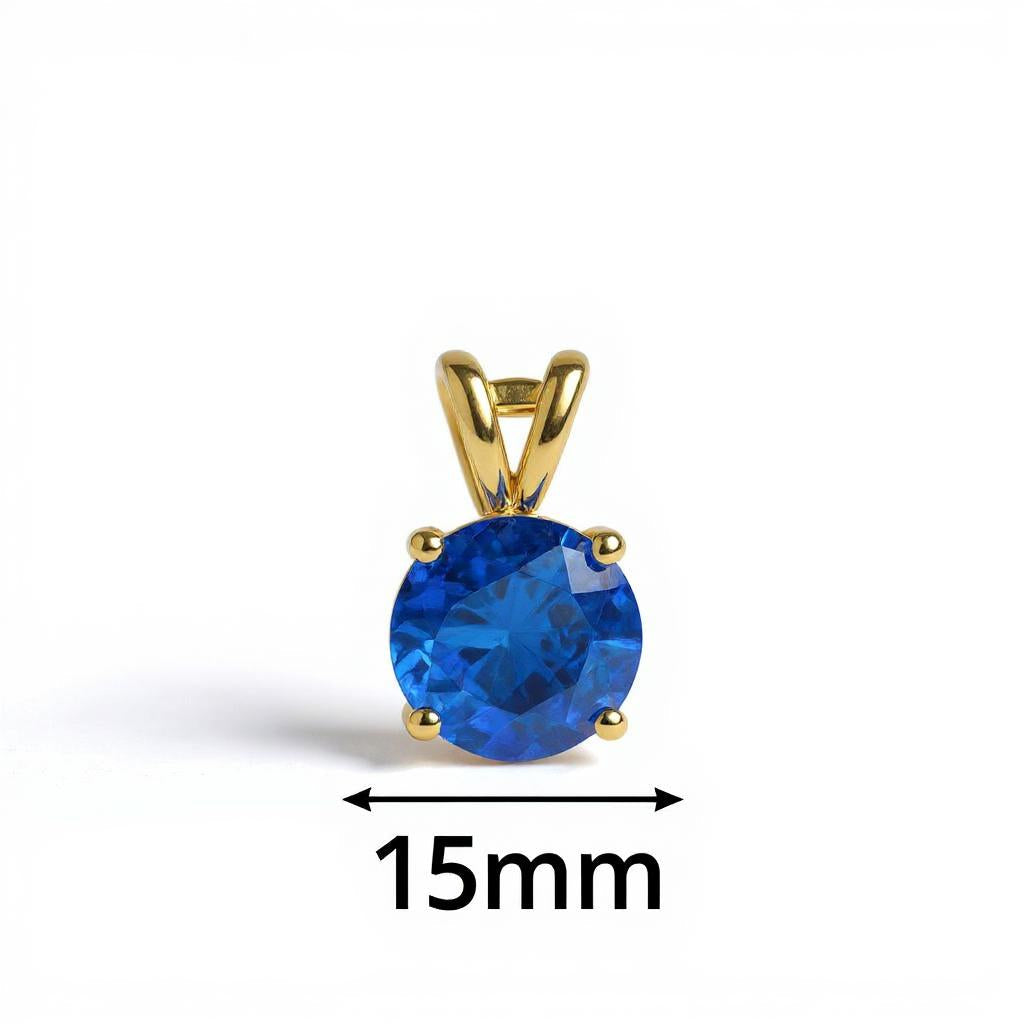 Circle of Life Pendant<br>Round Portuguese Cut • Large 15mm