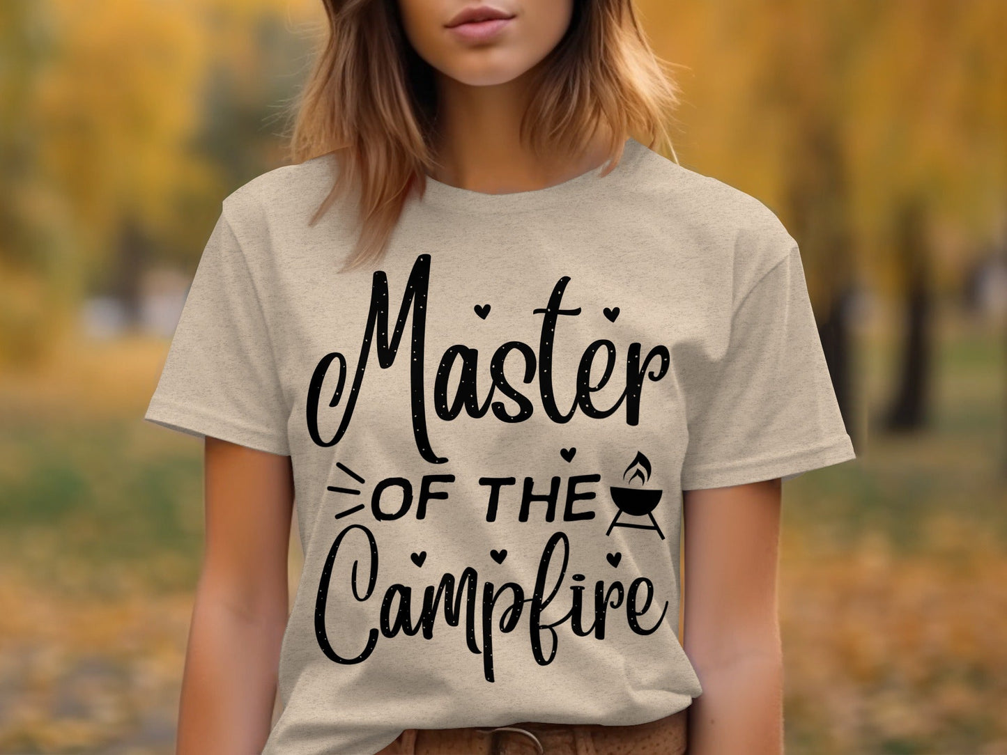 Master of The Campfire Design With Hearts T-Shirt