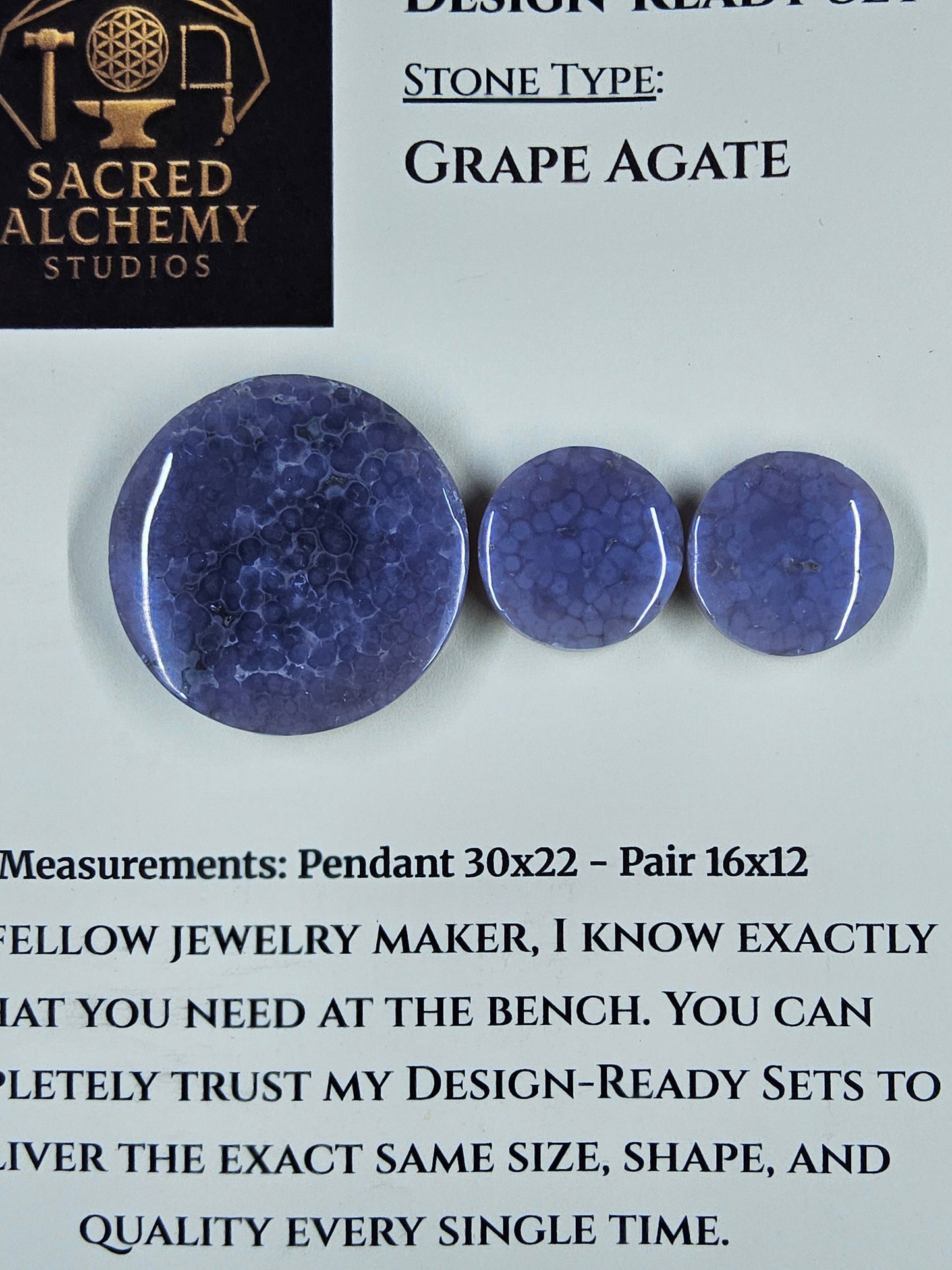 Circle Shape - Grape Agate - Design-Ready Set