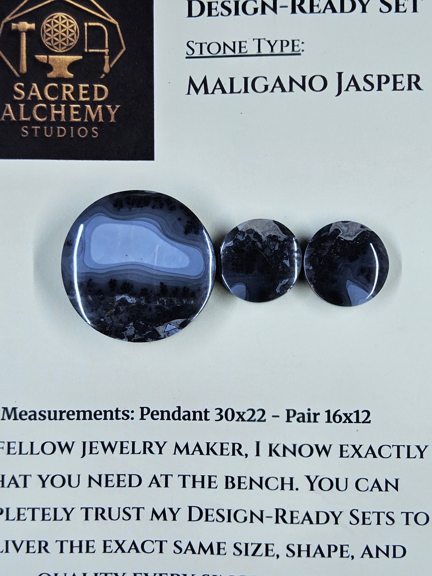 Circle Shape - Maligano Jasper - Design-Ready Set