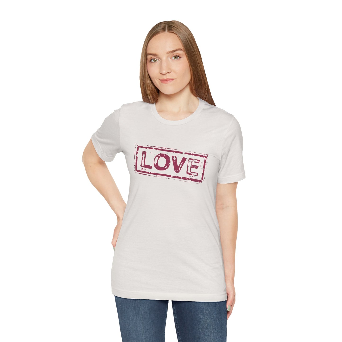 Love T-Shirt - Vintage Distressed Heart Graphic Tee