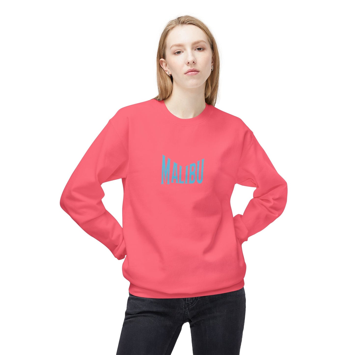 Graphic MALIBU Fleece Sweatshirt | California Love