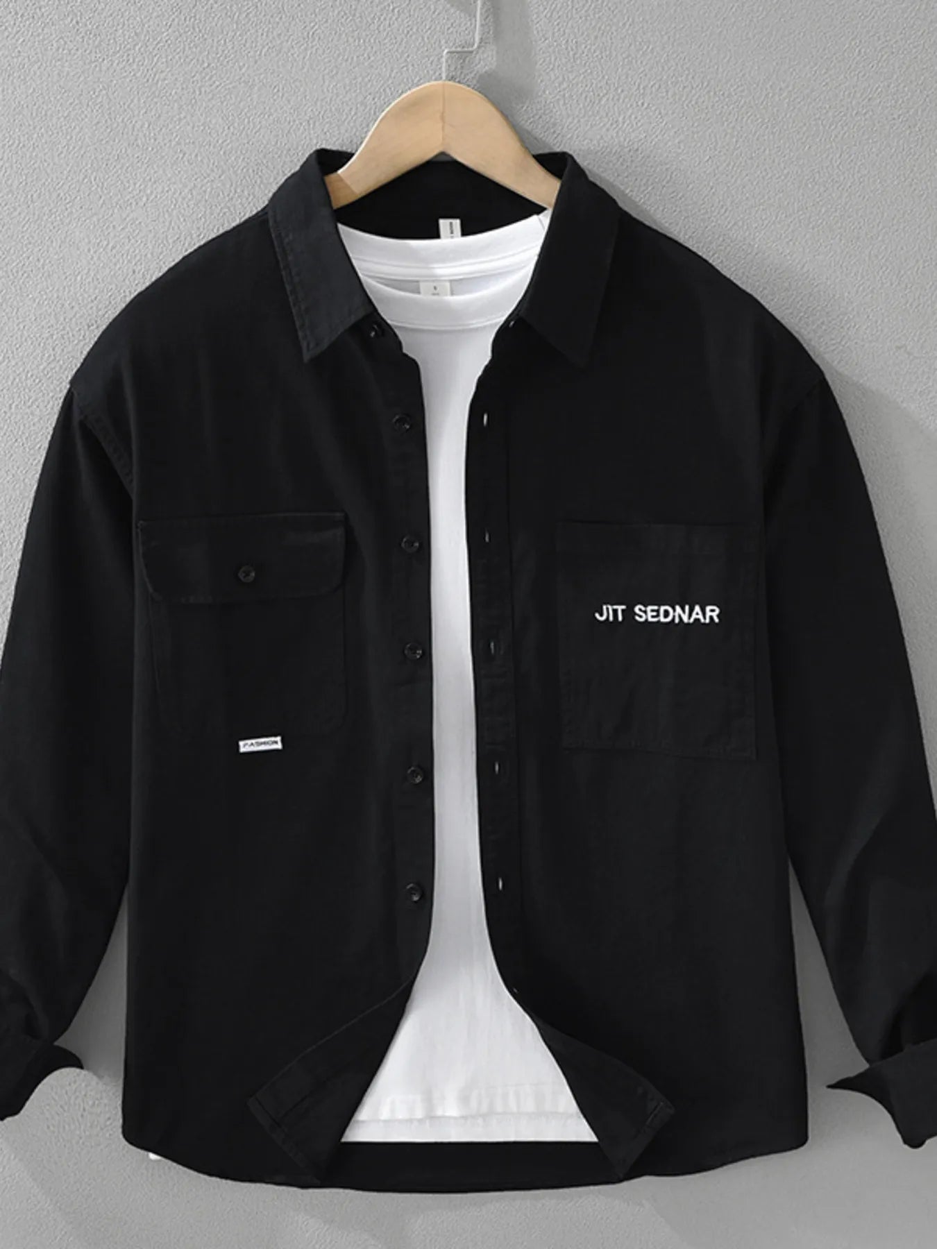 Men's Plus Size Button Up Long Sleeve Shirt