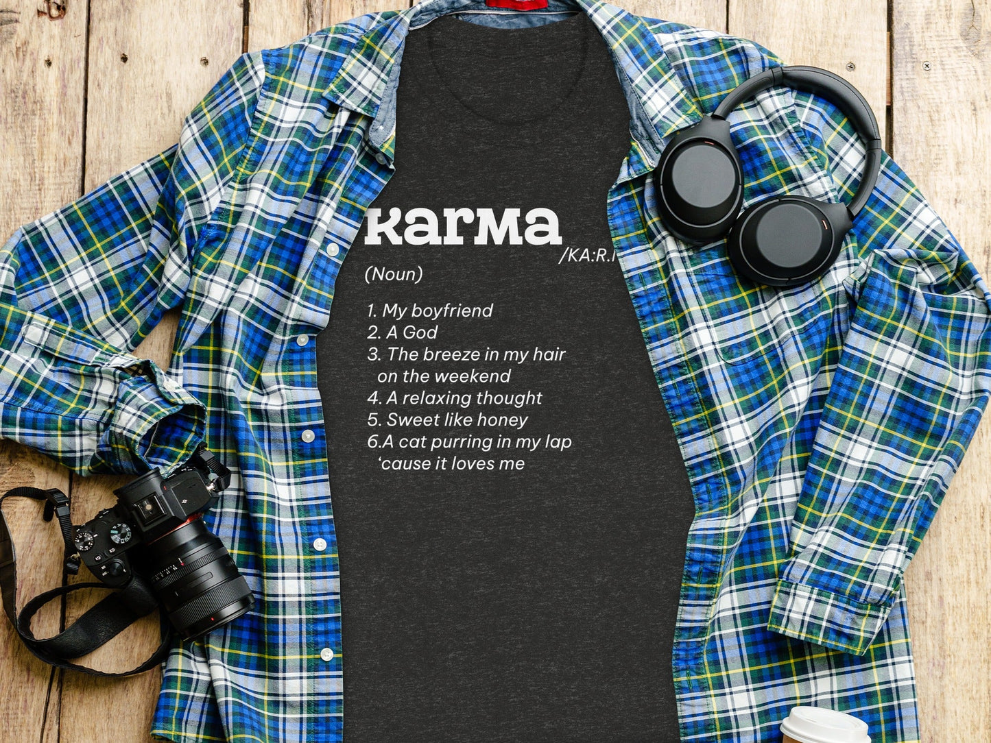 Karma Definition List Cool Graphic Stylish Novelty T-Shirt