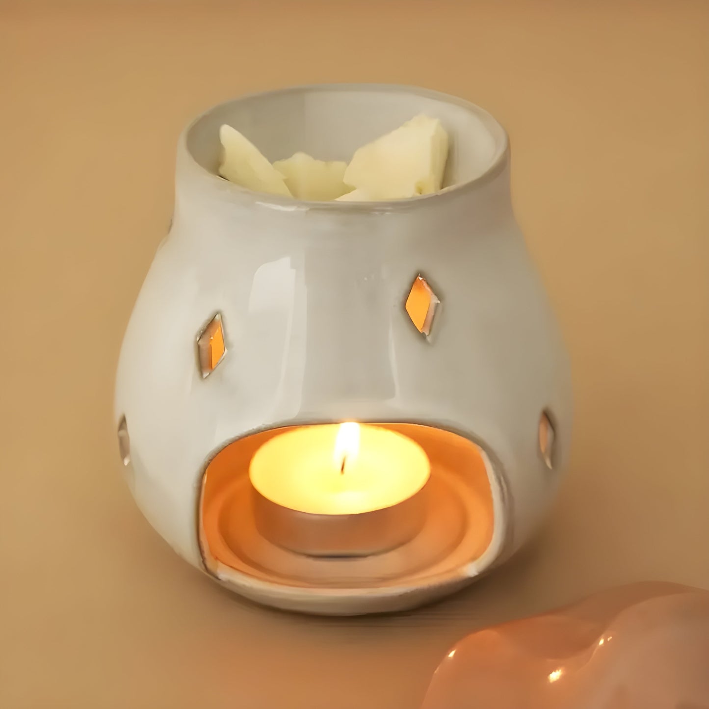 Pink Mushroom Wax Melt Warmer Ceramic