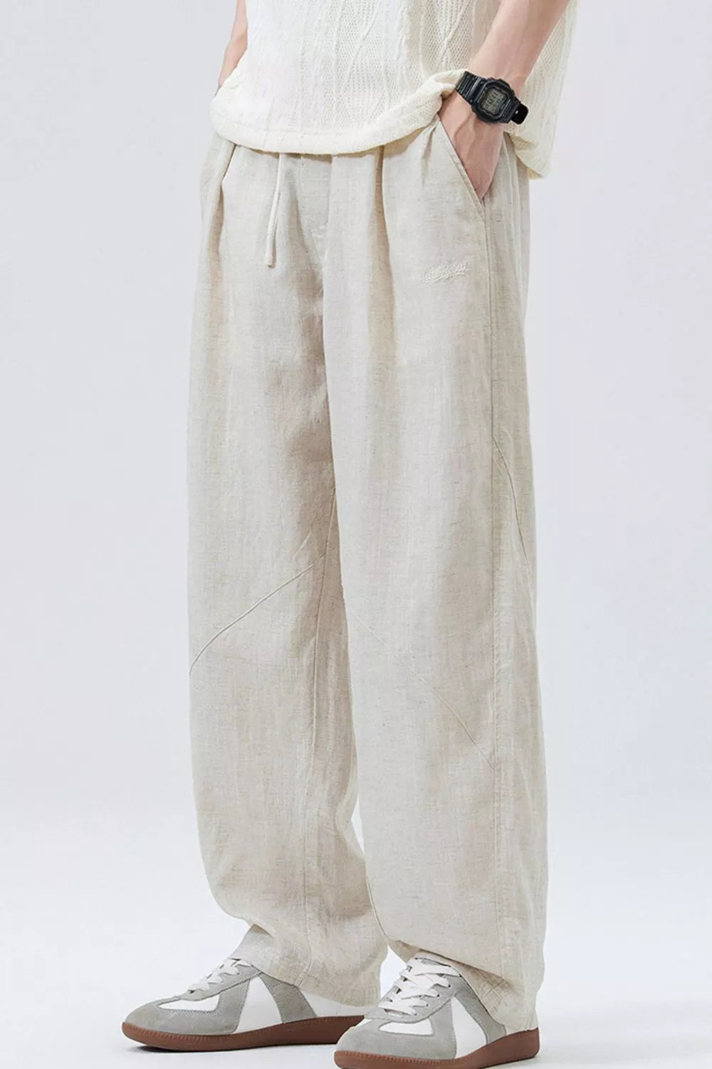 Men's Loose Fit Drawstring Casual Pants