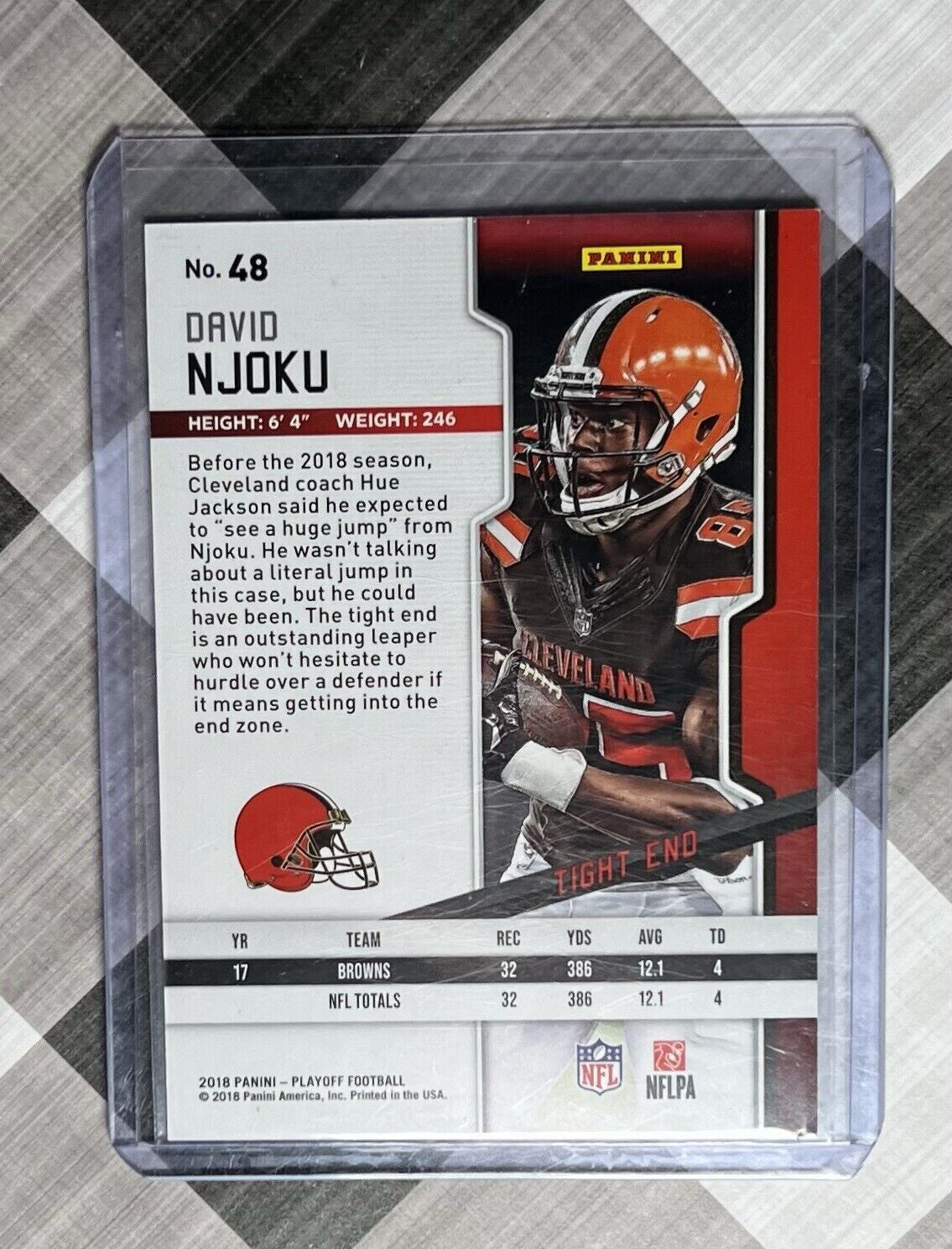 π₯π₯ 2018 PLAYOFF 1ST DOWN DAVID NJOKU 37/99 - BROWNS π₯π₯