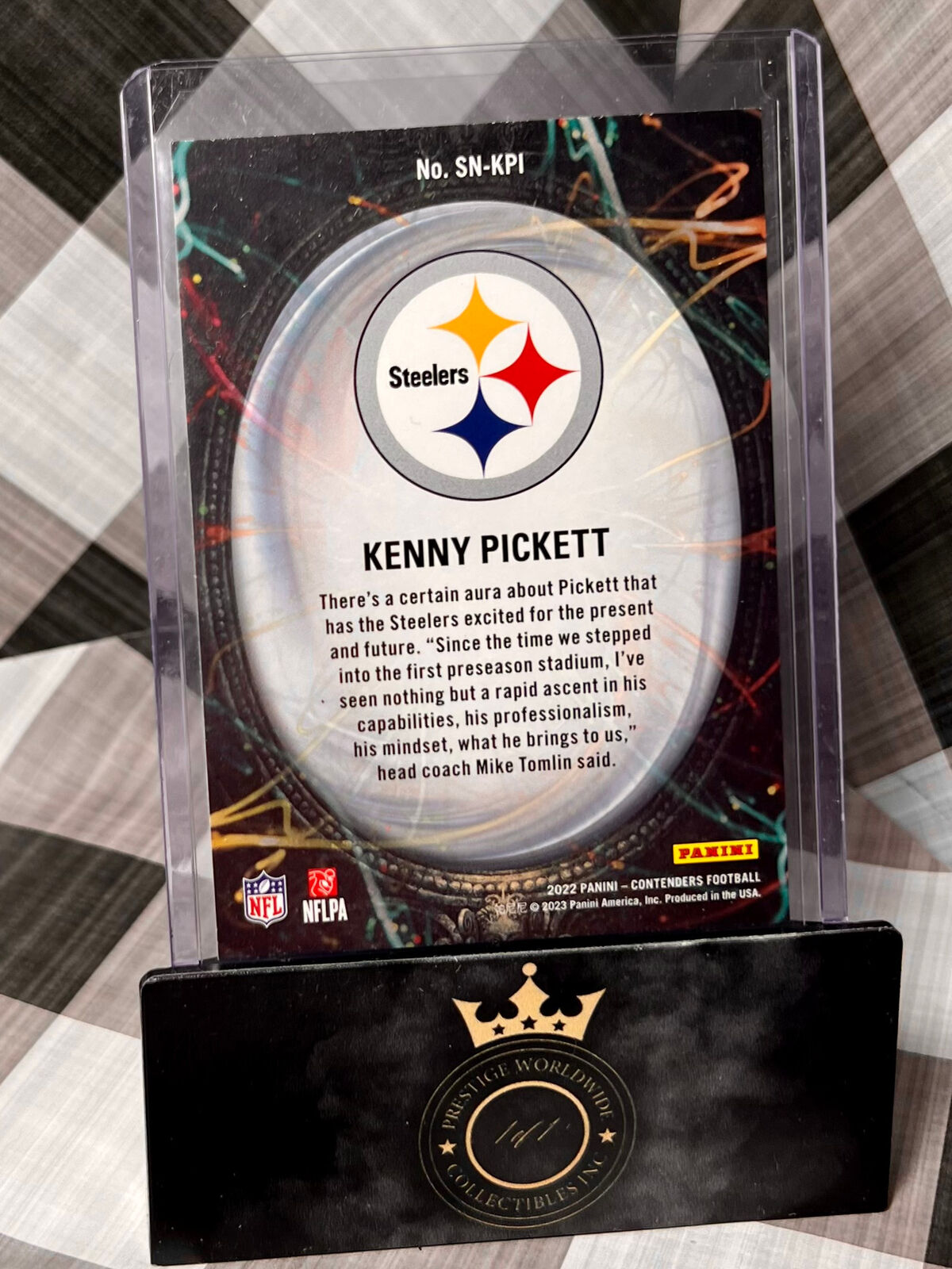 Kenny Pickett 2022 Contenders Emerald Supernatural #SN-KPI