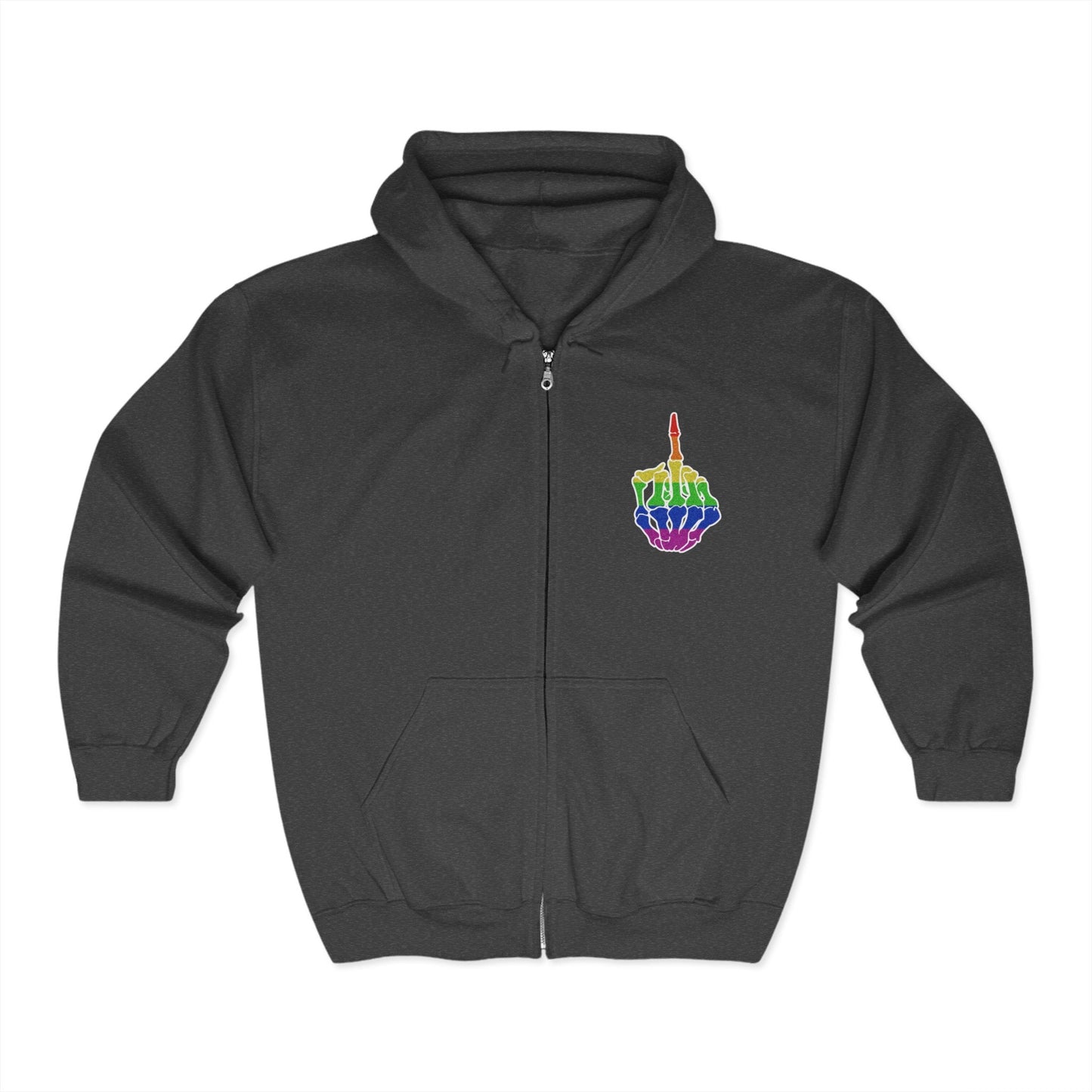 Rainbow Rebellion Skeleton Hand Unisex Hoodie