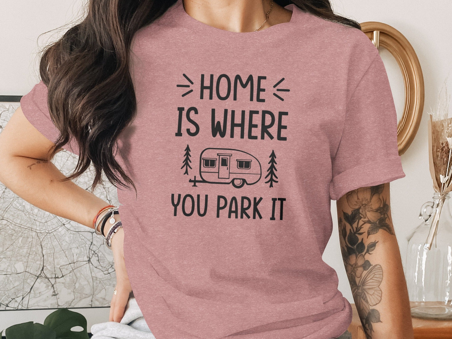 Home Is Where You Park It Camping Adventure T-Shirt