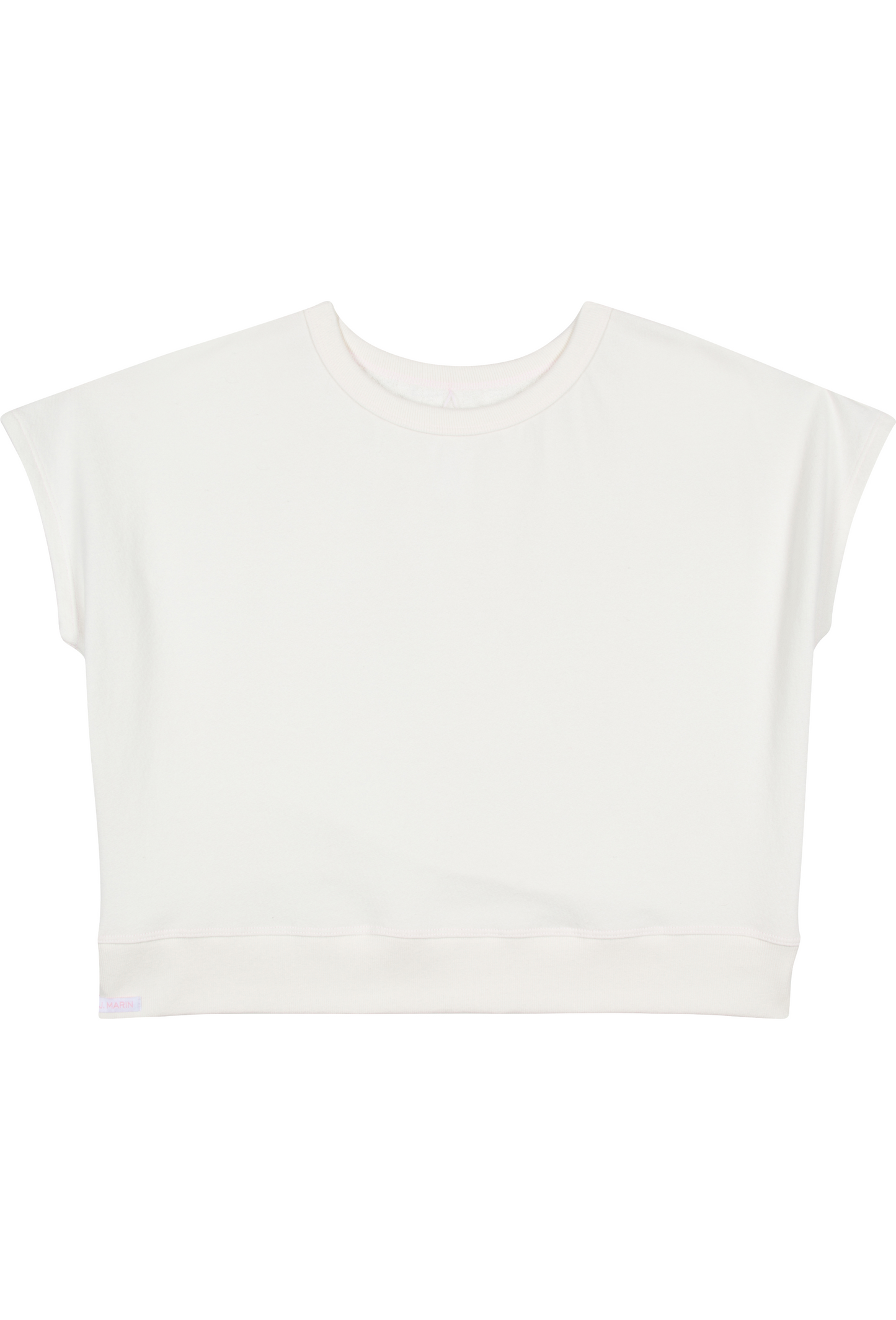 The Bateau Top - Natural with Pink Stitching