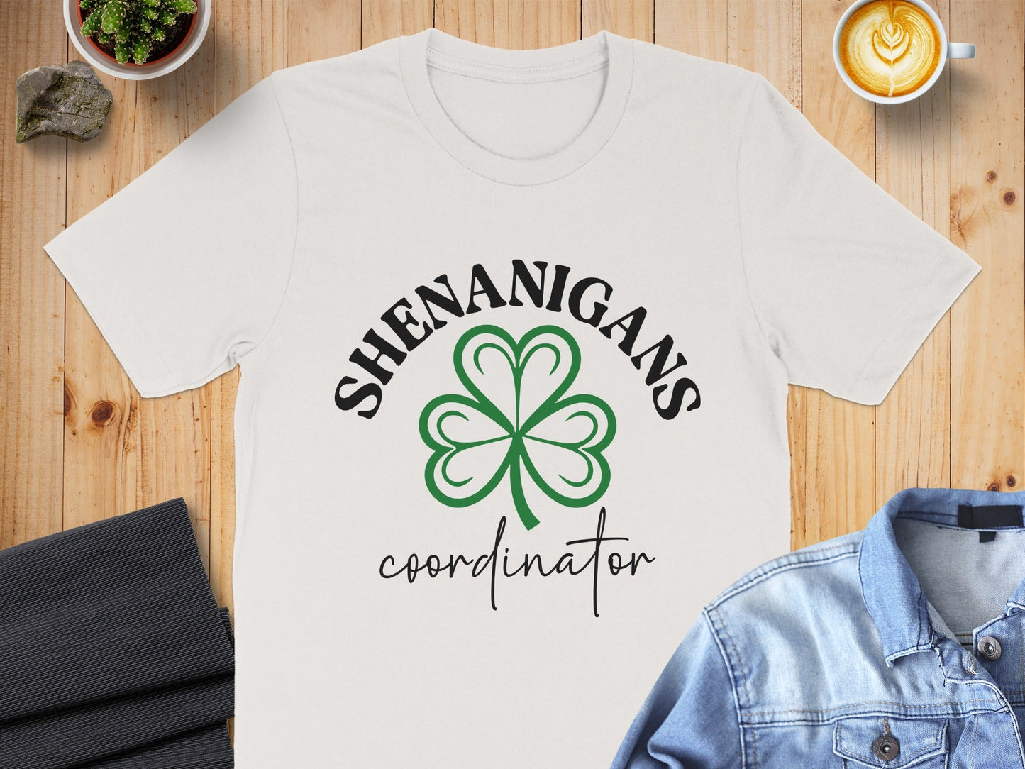Shenanigans Coordinator With Clover St Patricks Day T-Shirt