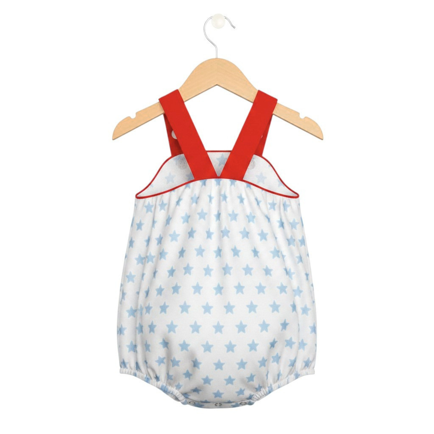 Red, White, and Stars Bubble Romper