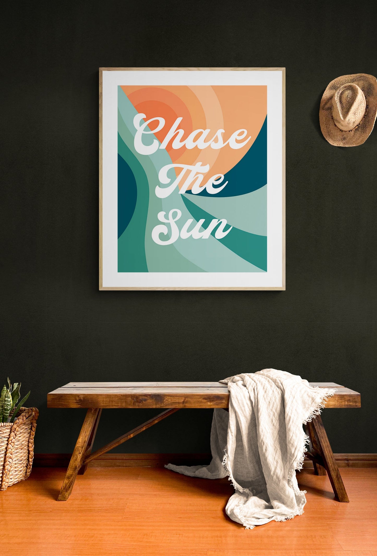 Chase The Sun - Typography Art Print