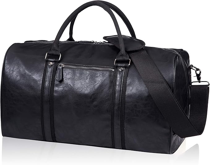 Men's Leather Duffel Bag – Executive Commuter Carry