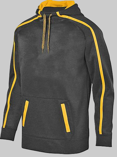 Custom Augusta Sportswear Hooded Sweatshirt - Dark Gray & Gold