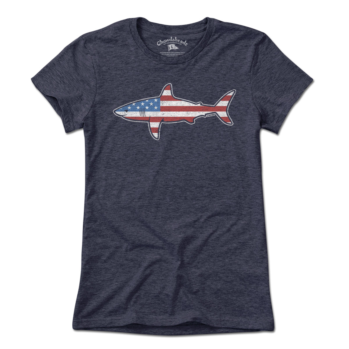 Stars and Stripes USA Shark T-Shirt
