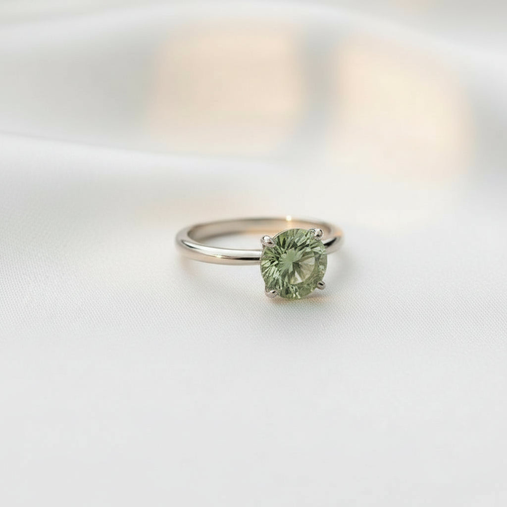 Circle of Life Ring<br>Round Portuguese Cut • 8MM Stone