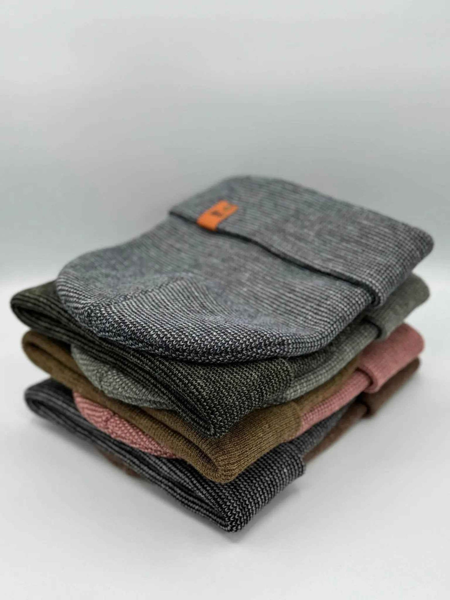 HAAKWEAR Traditional Classic Fusion Cuffed Beanie - Black / Gray, Made in USA