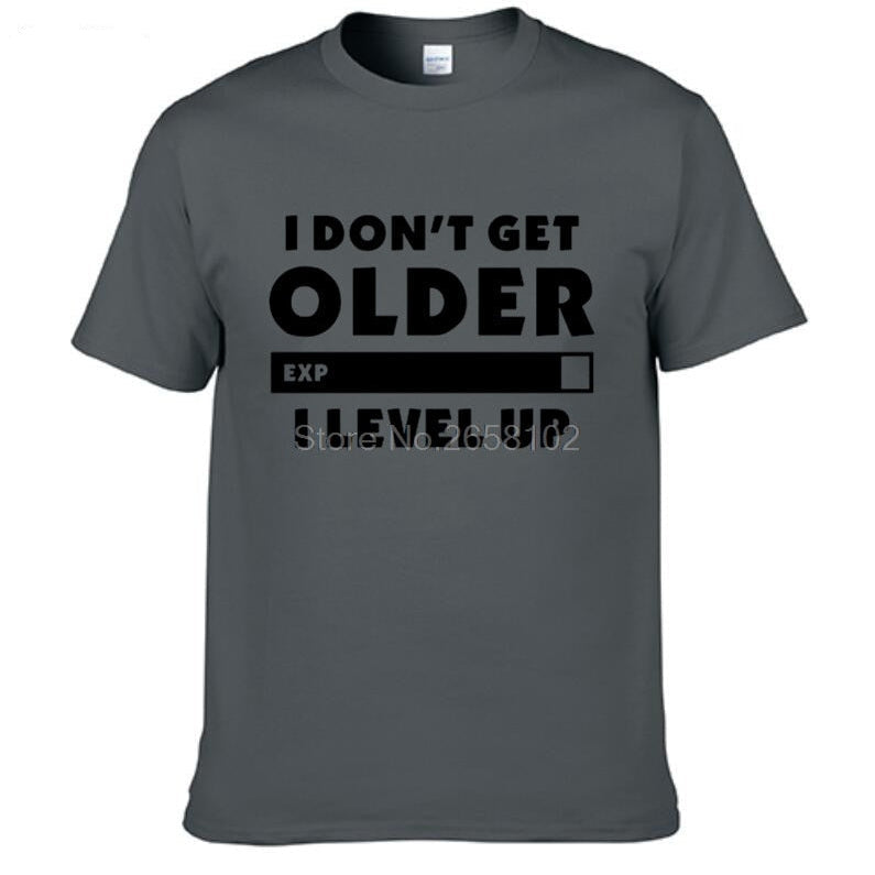 "I Don't Get Older. I Level Up" Gamer T-Shirt