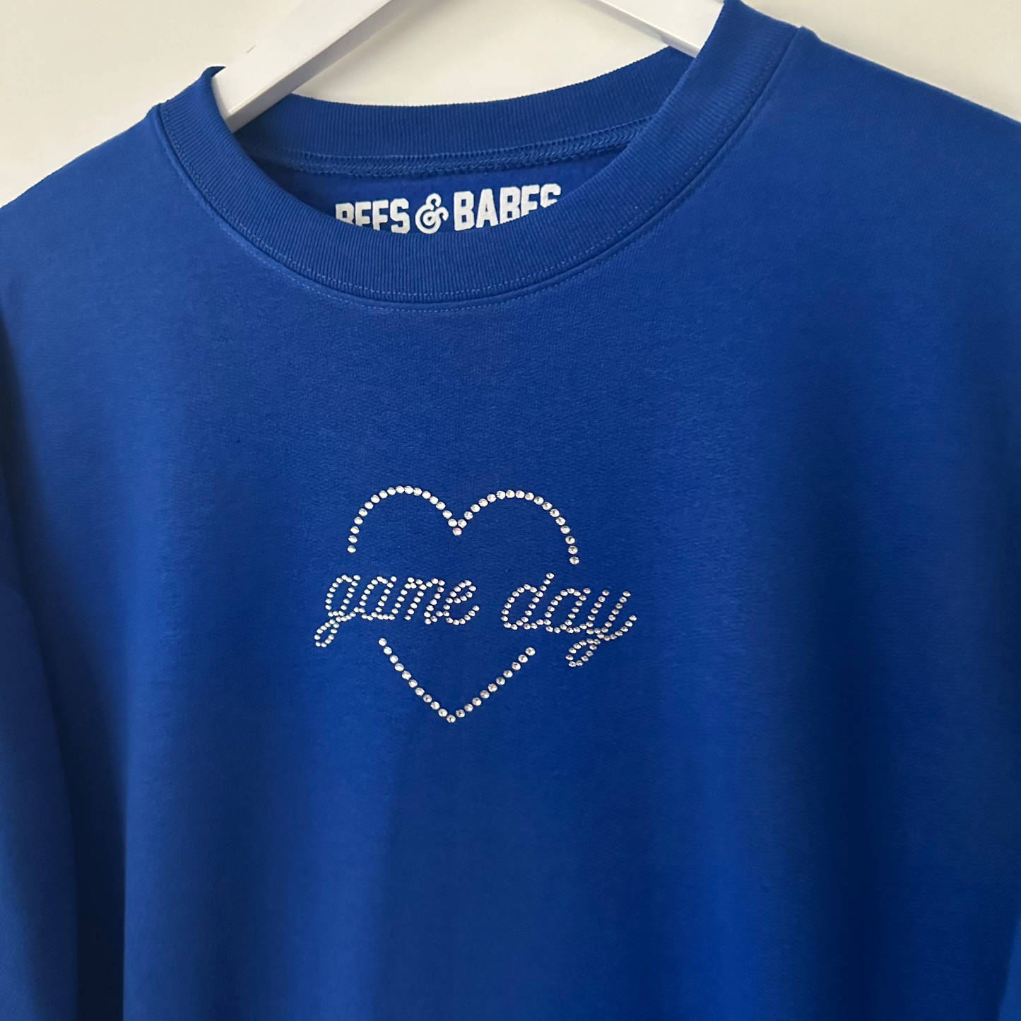 GAME DAY SHINE ♡ rhinestone sweatshirt
