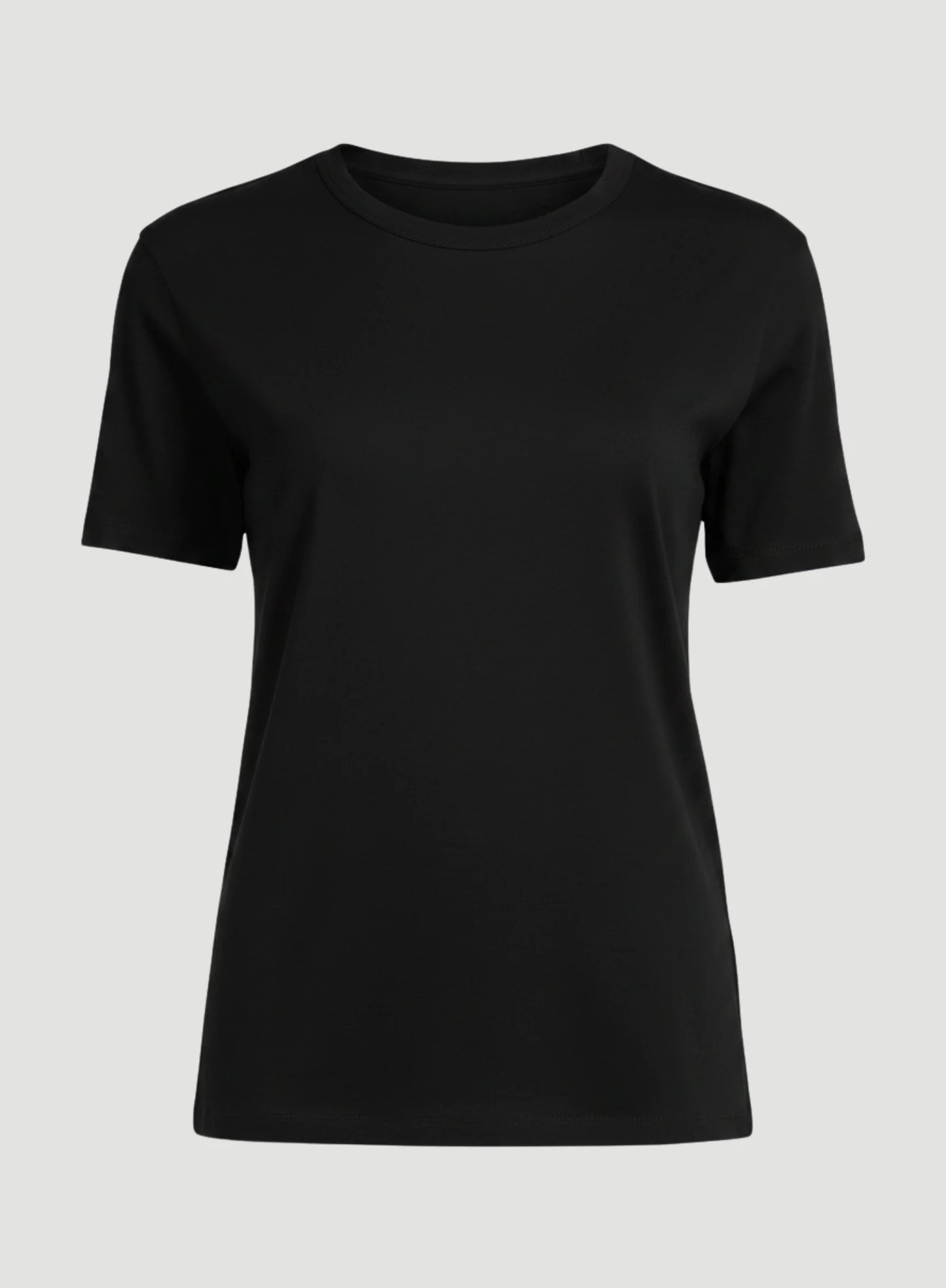 Lyocell Cotton Short Sleeve Semi Relaxed Crewneck T-Shirt