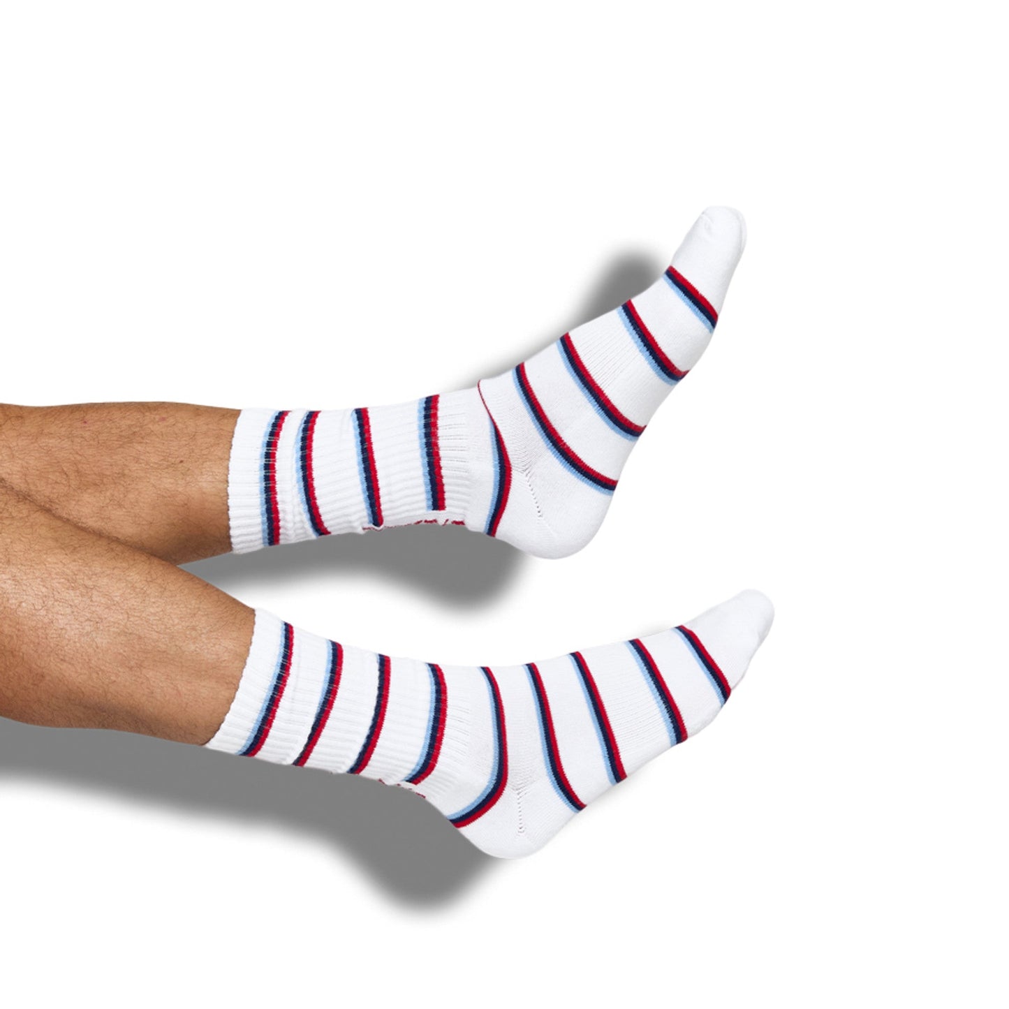 White Stripe Ole Miss Casual Crew