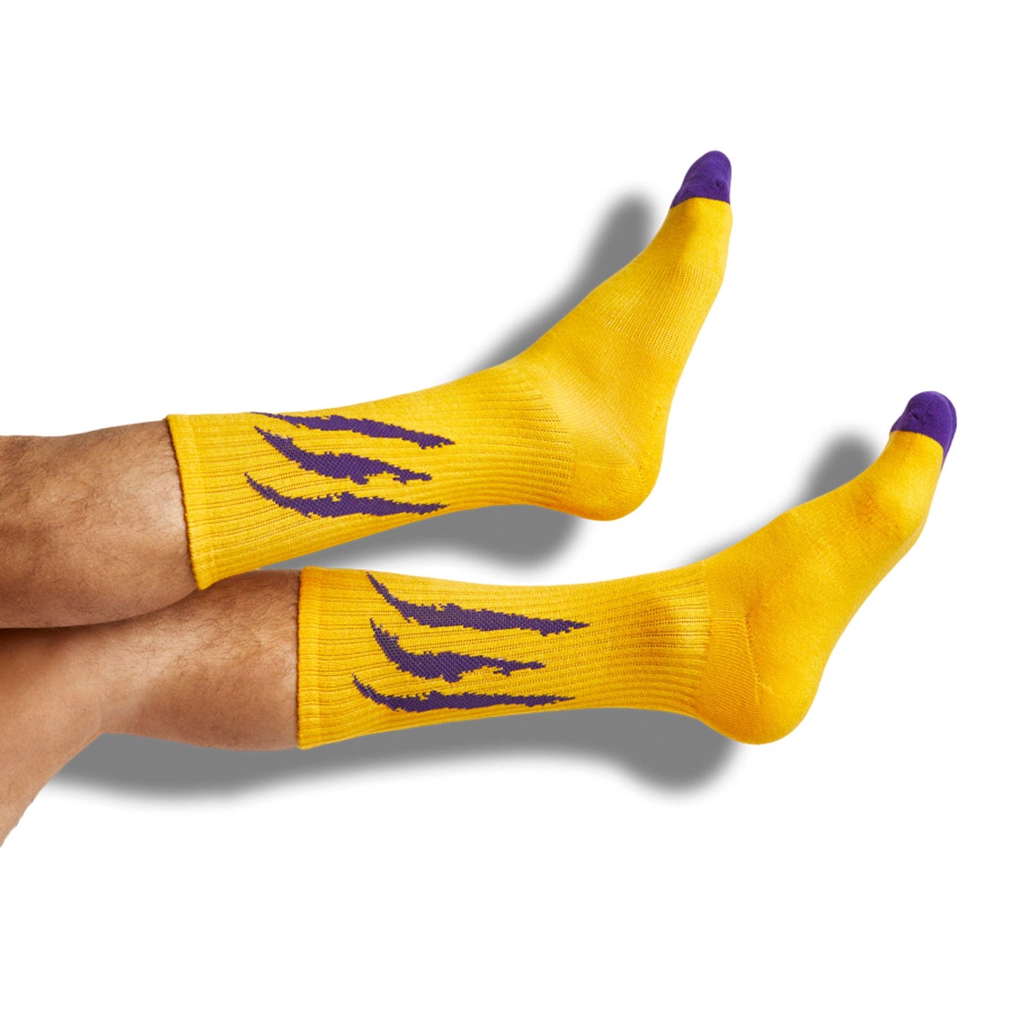 Gold / Purple Mixed Socks 4 Pack -B