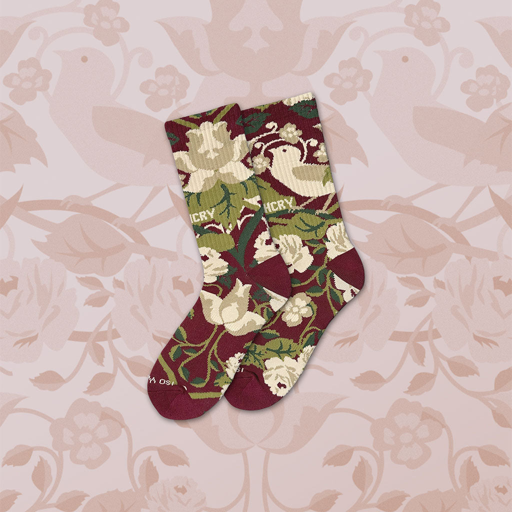Floral – Vintage Red