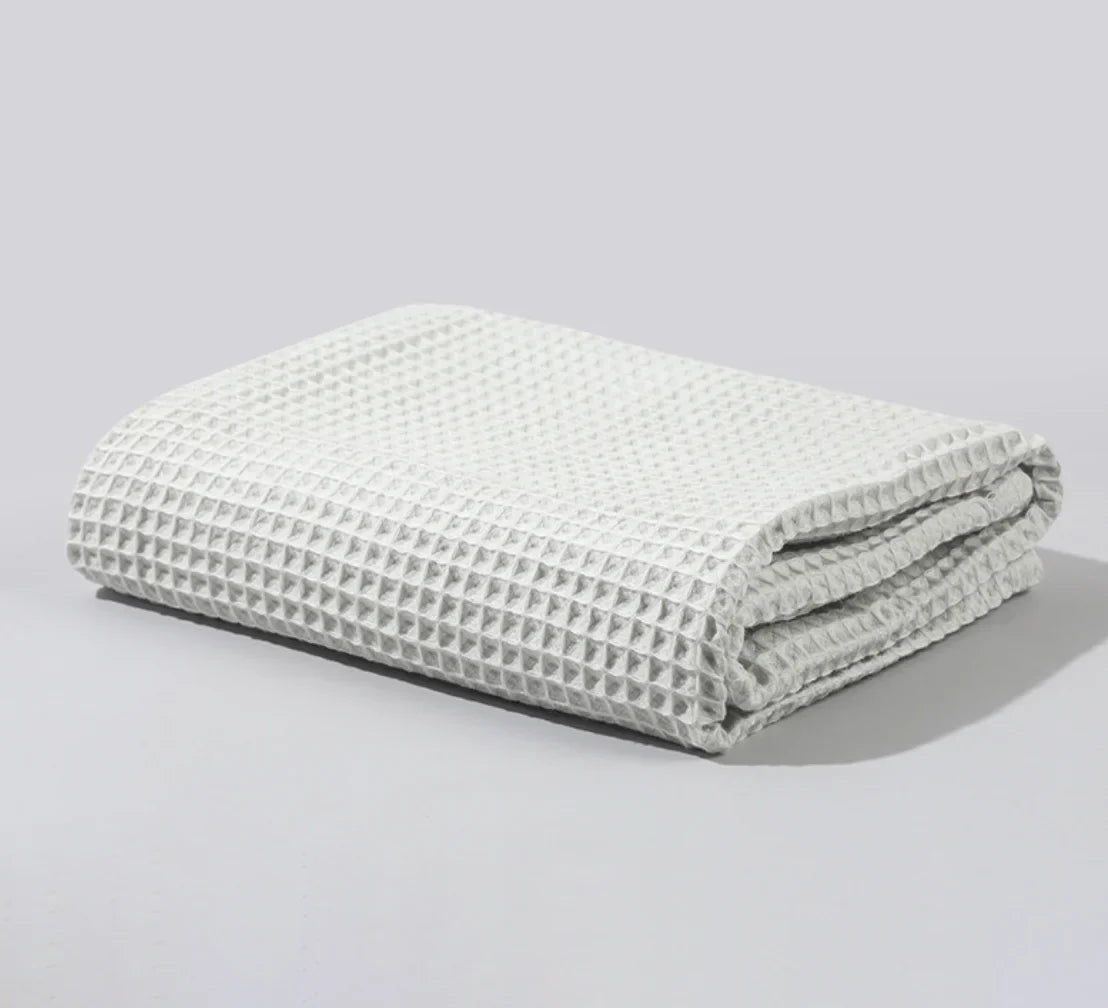 Newborn Baby Blanket for Girls Boys Swaddle Wrap Waffle Soft Cotton Soft Receiving Baby Blanket Toddler Crib Blanket Essentials Stuff