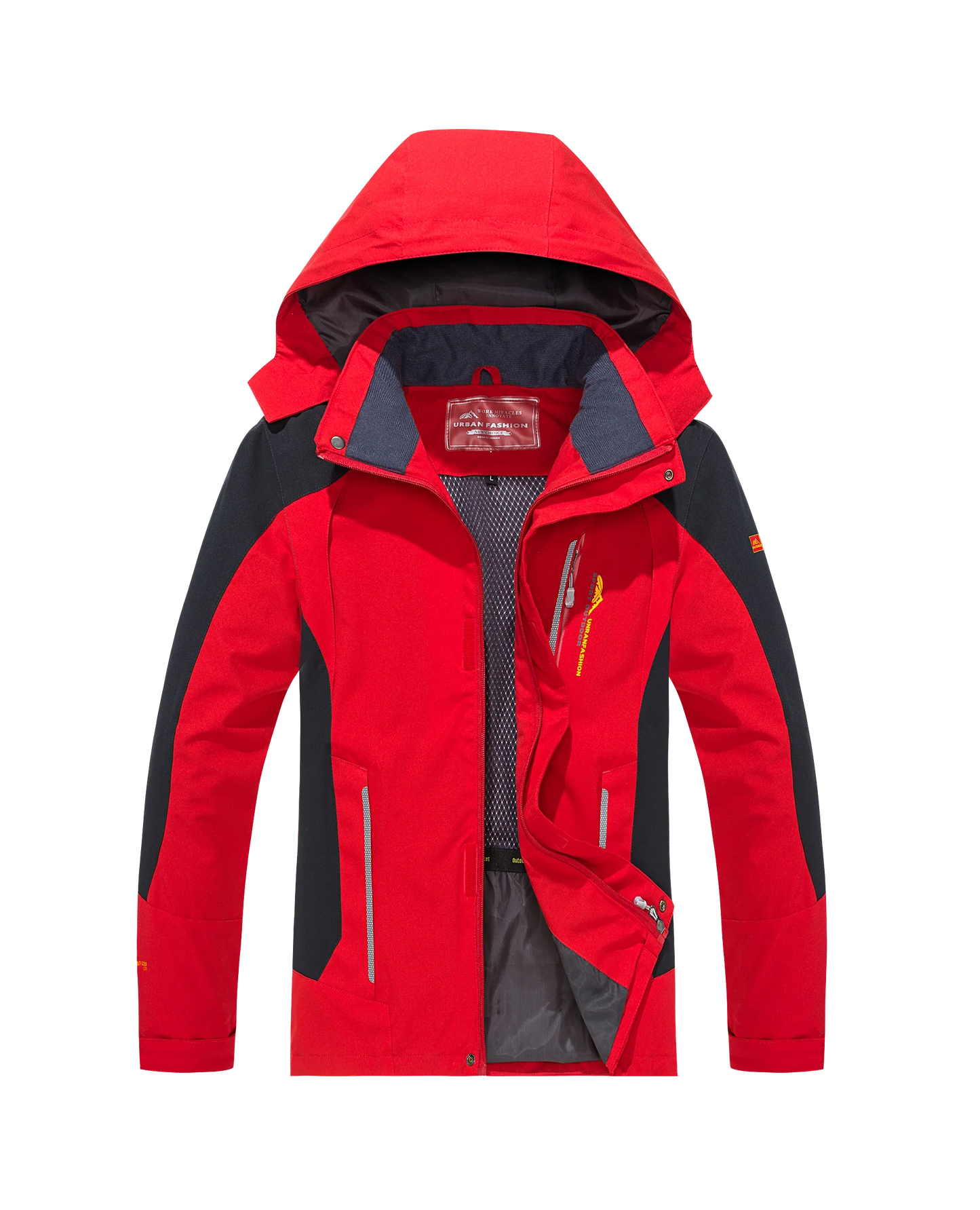 Men's Waterproof Hiking Jacket Large Size Windproof Windbreaker