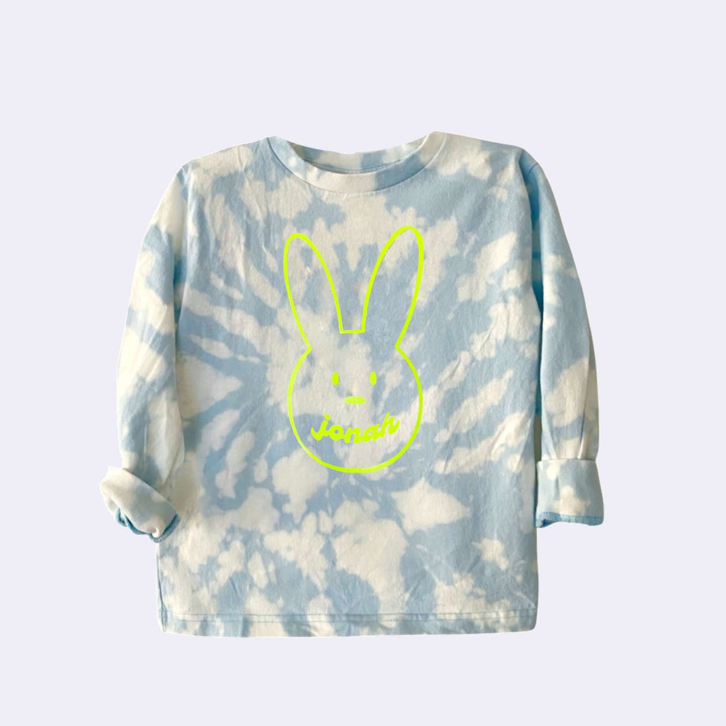 BUNNY TEE ♡ toddler personalized tie-dye t-shirt