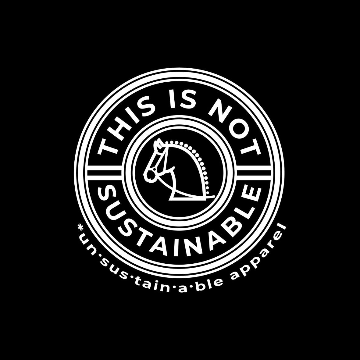 Die Cut Vinyl Stickers - 3x3 - This Is Not Sustainable