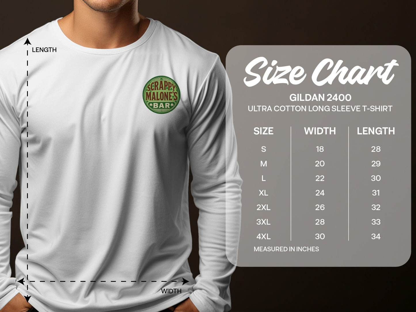 Scrappy Malone's Bar Art, Irish Bar Sign, Shamrock Clover Design, Irish Pub Decor
