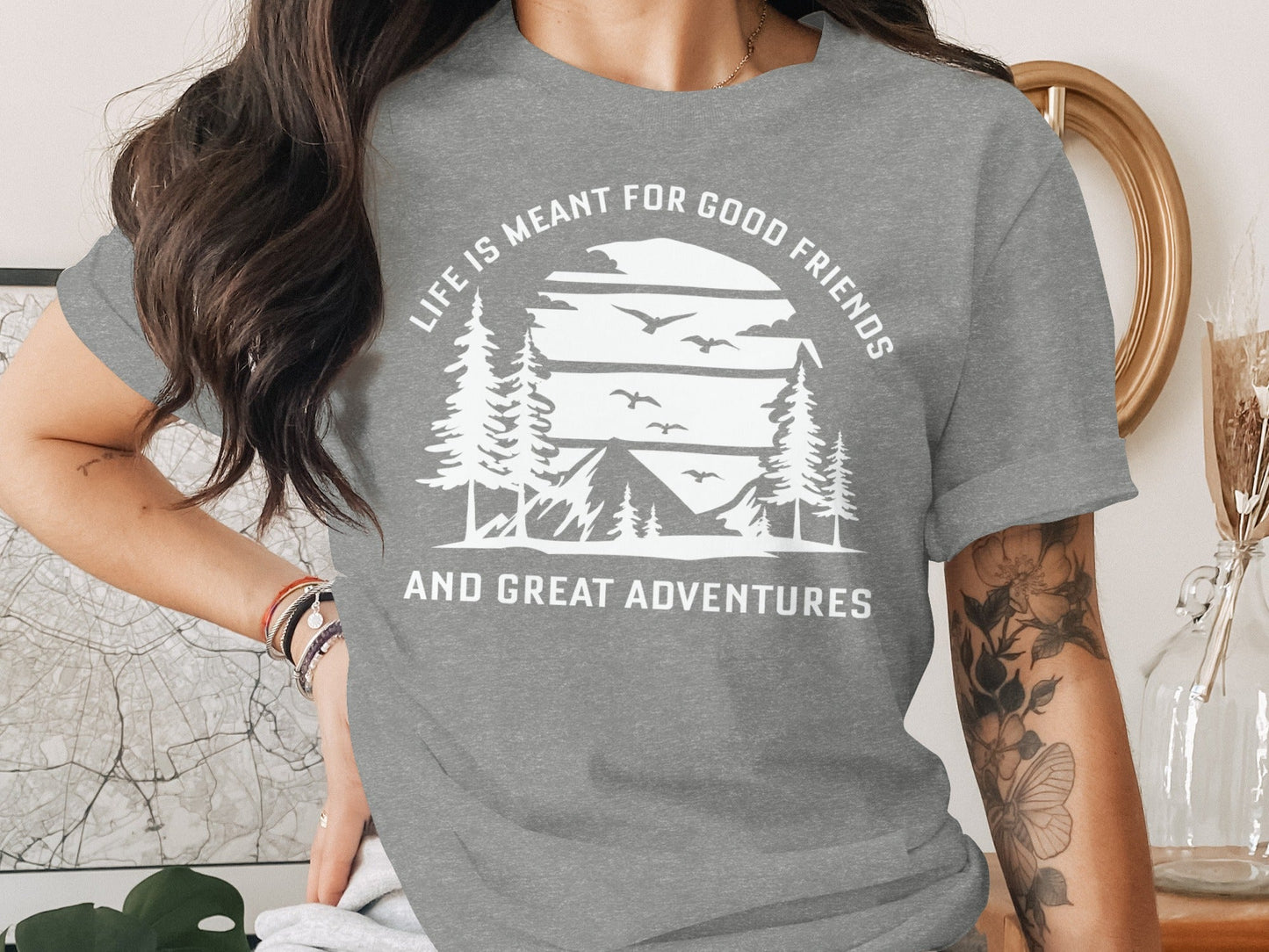 Life Meant For Good Friends Great Adventures Graphic T-Shirt