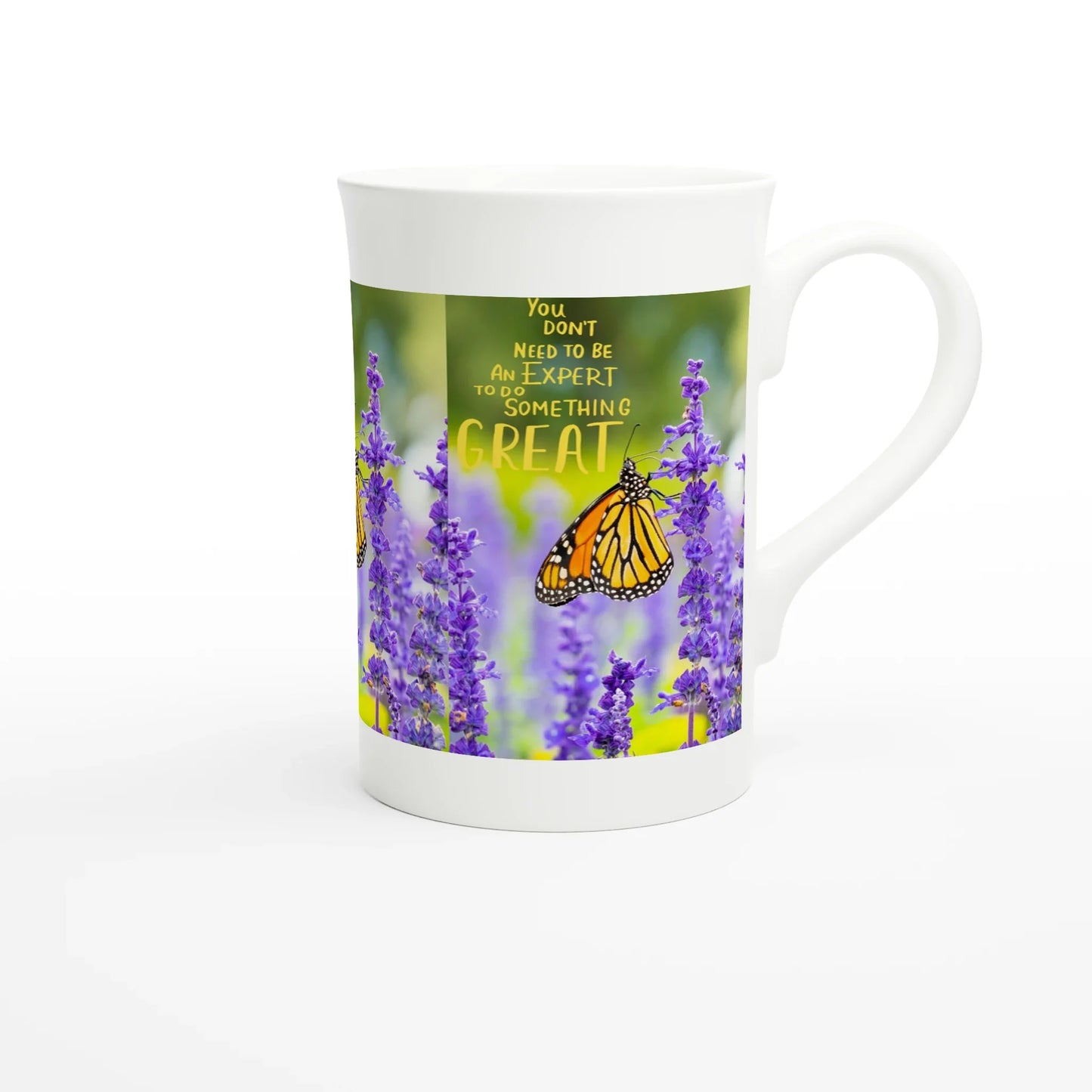 White 10oz Porcelain Slim Mug