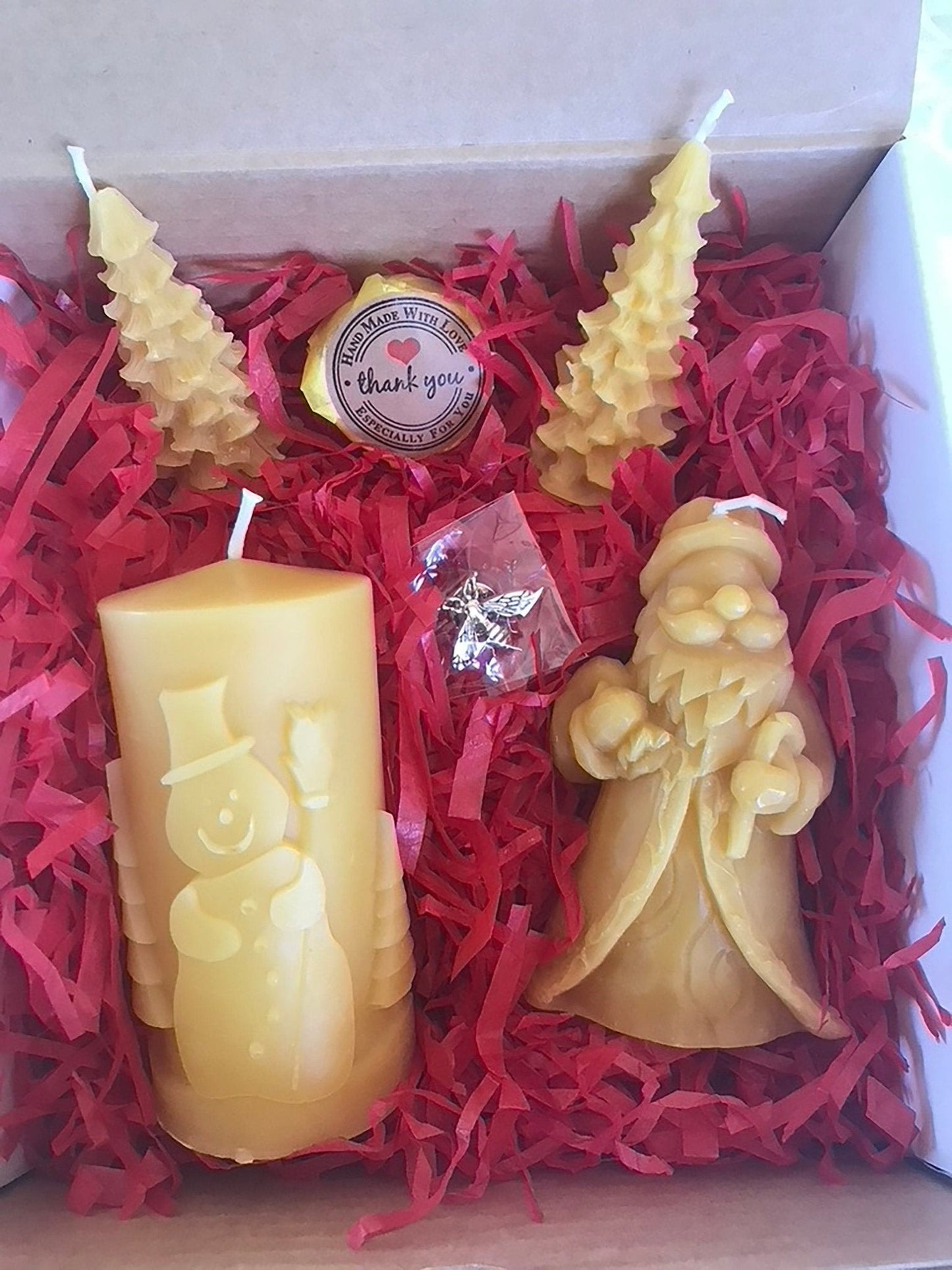 Christmas Beeswax Candle Gift Set
