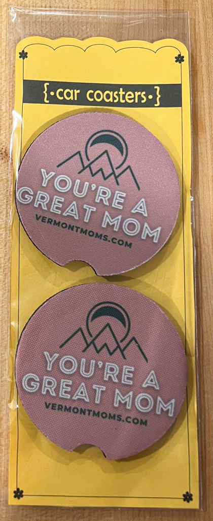 Vermont Moms Car Coaster