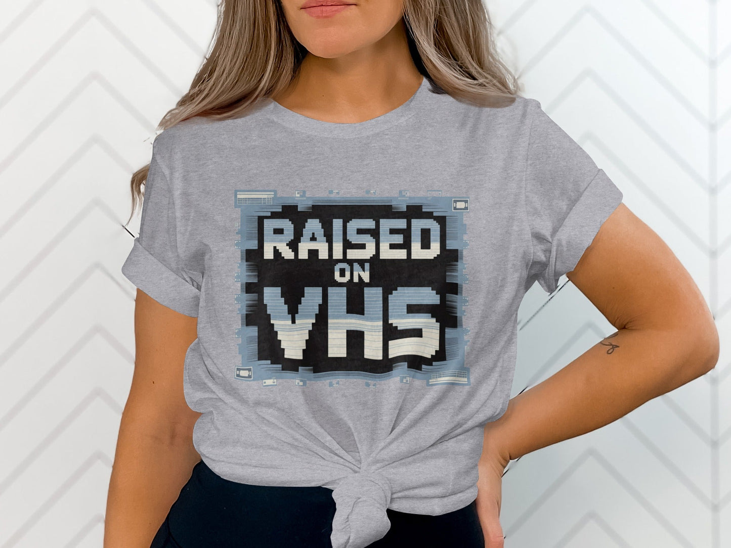 Raised on VHS Cassette Retro Design Cool T-Shirt