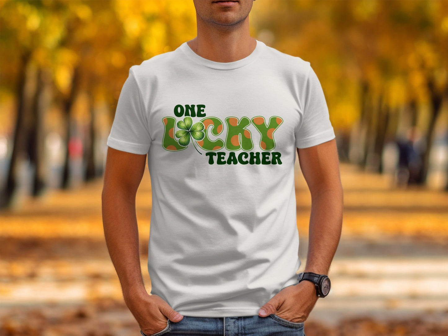 One Lucky Teacher T-Shirts, St Patricks Day Teacher Shirts, Shamrock T-Shirts, Teacher Gifts, Teacher Appreciate T-Shirts, Gifts for Teacher
