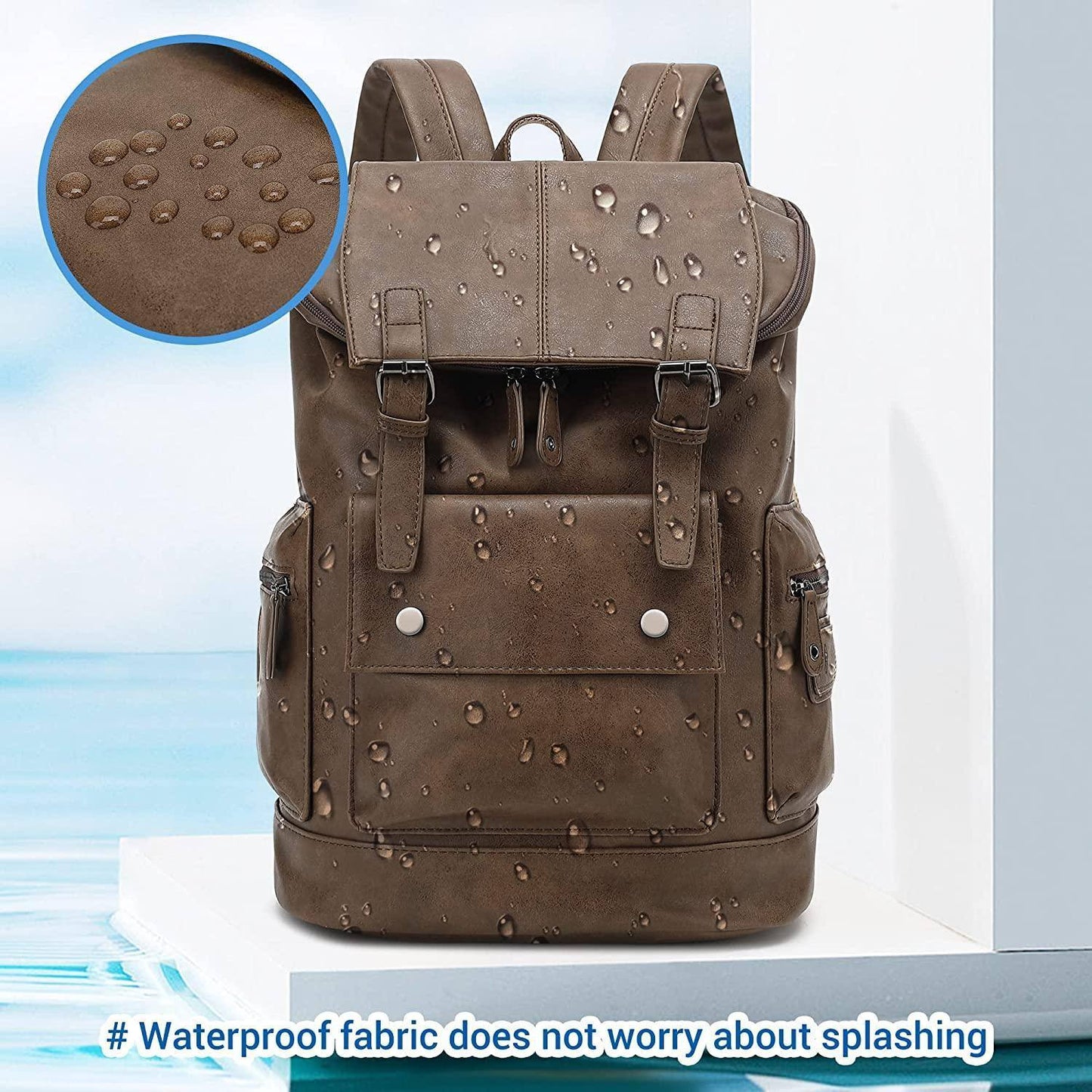 Men's Leather Backpack – Executive Commuter Carry