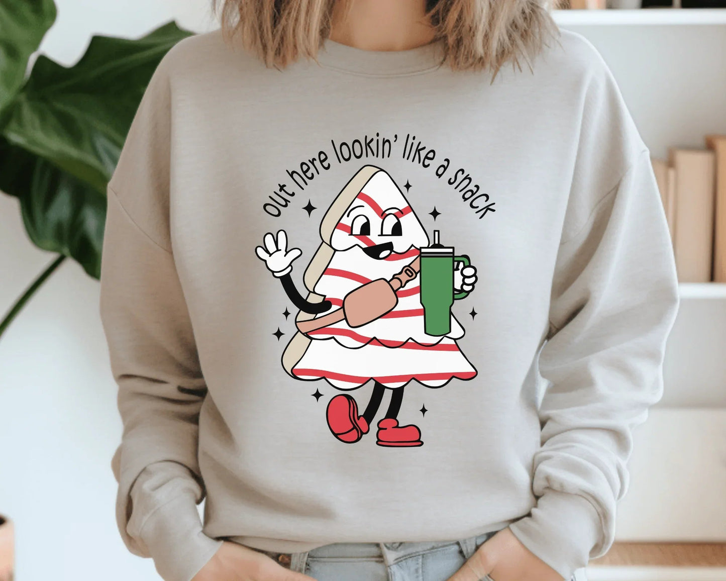 Out Here Lookin' Like A Snack Christmas Tee or Crewneck Sweatshirt