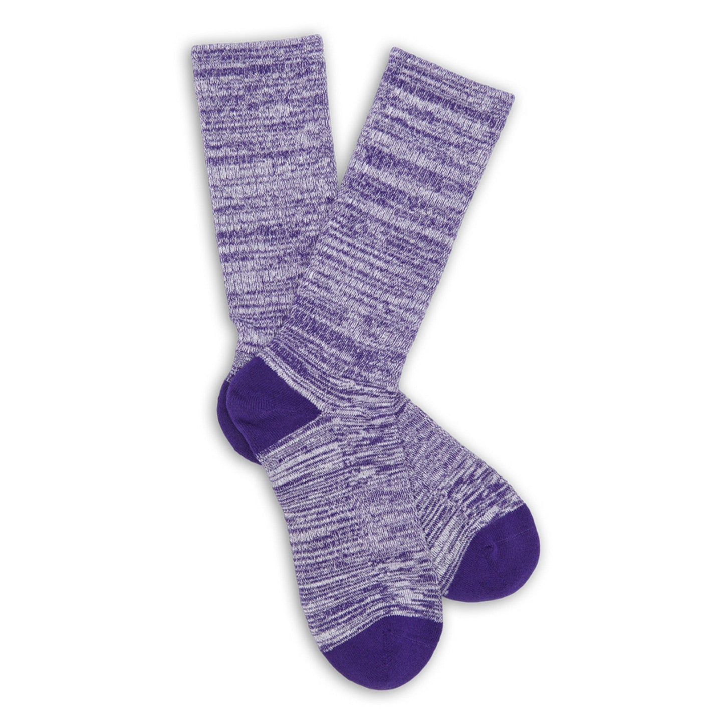 Purple / White Marl Casual Socks