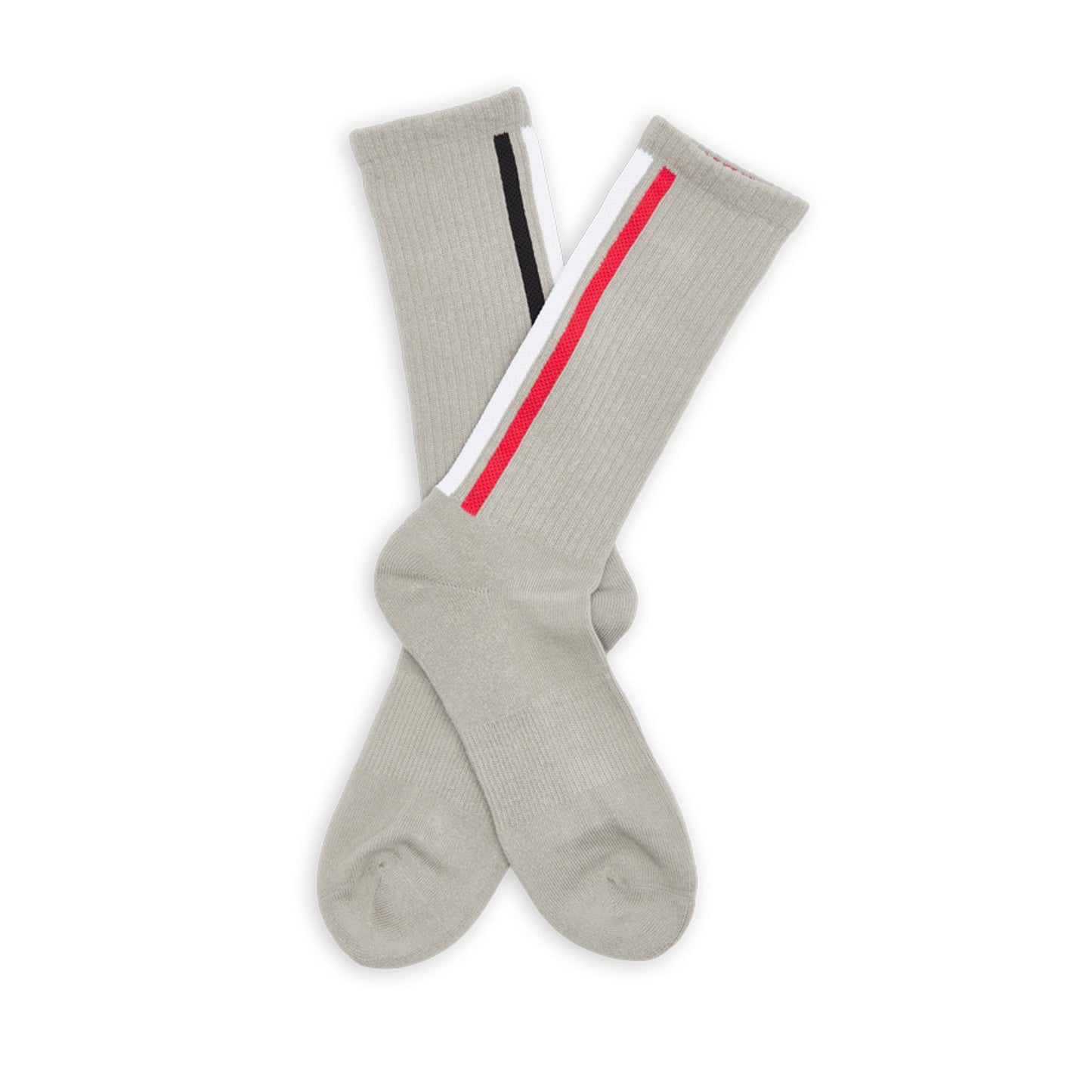 Red / Black Vertical Stripe Casual Socks
