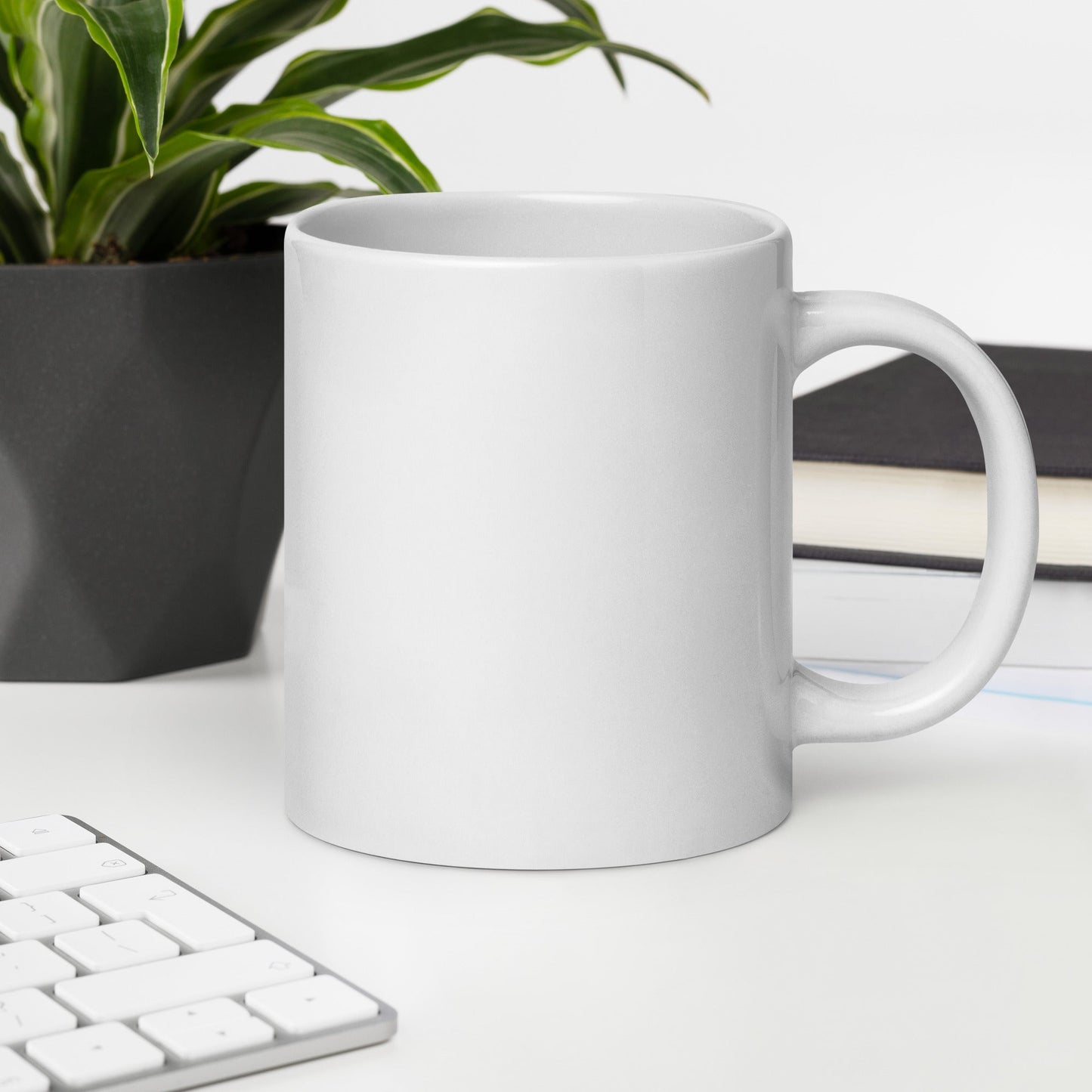 Jumbo White Glossy Mug - 20 0z. - Wtf/ Element