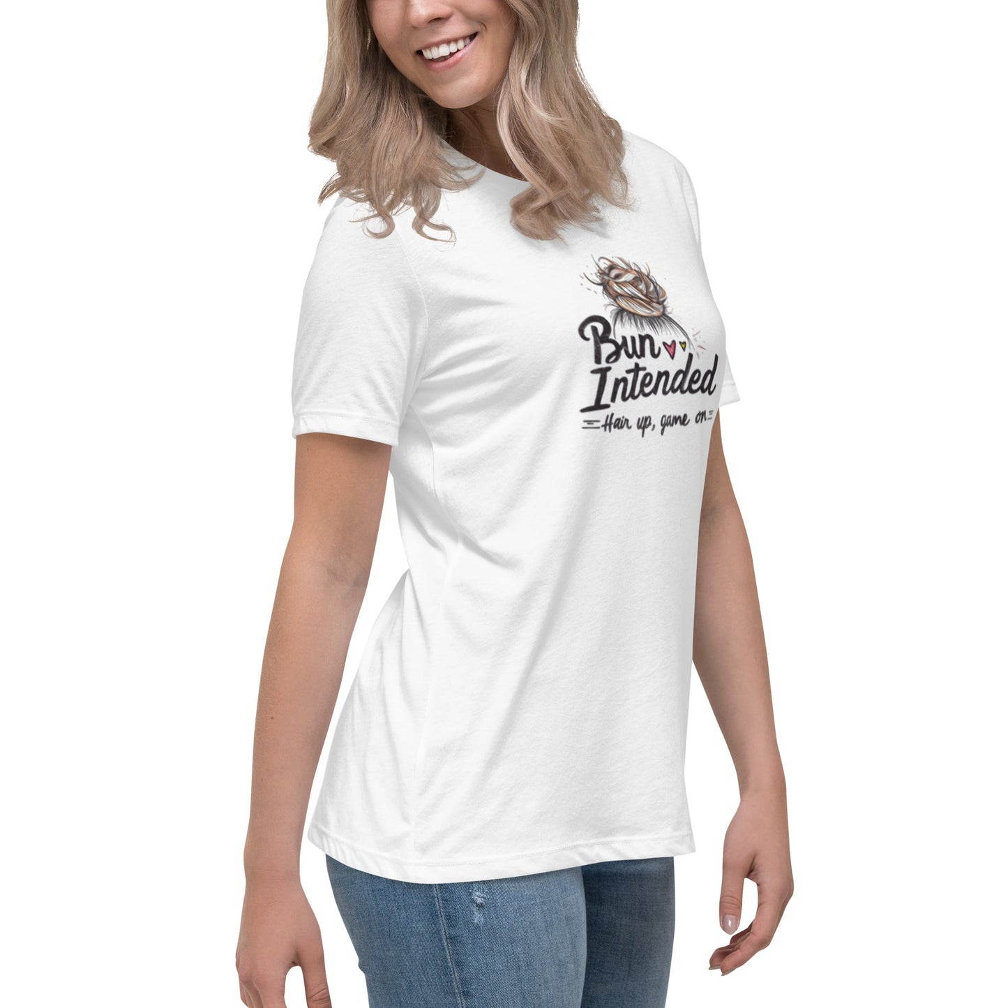 Power of Motion 26 Tshirt Capsule - Bun Intended - Hair Up Game On Women's T-Shirt