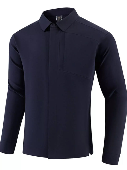 Men's Plus Size Slim Fit Long Sleeve Windbreaker Jacket
