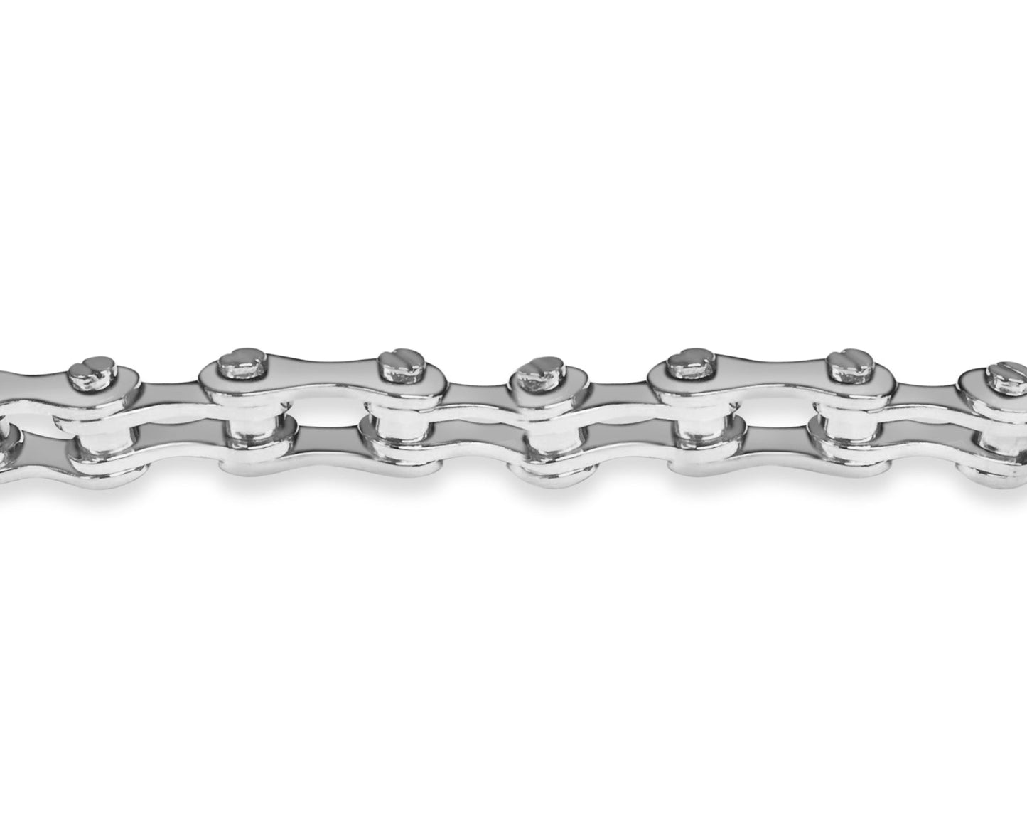 Motorcycle/Bike Chain Solid White/Yellow/Rose Gold Handmade Bracelet , 12mm, 6.5-10 Inch